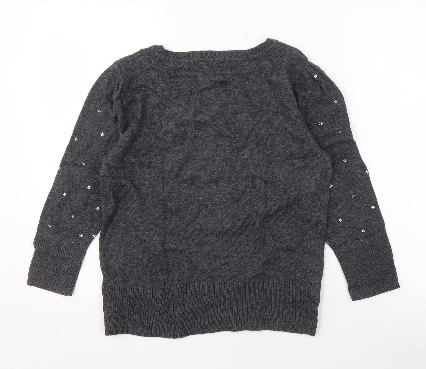 Womens UK Size M Monsoon Grey Pullover Jumper