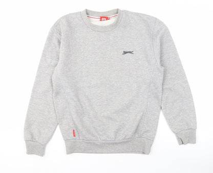 Mens UK Size S Slazenger Grey Pullover Sweatshirt