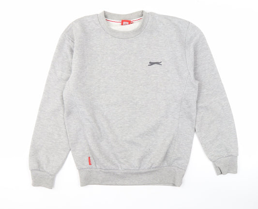 Mens UK Size S Slazenger Grey Pullover Sweatshirt
