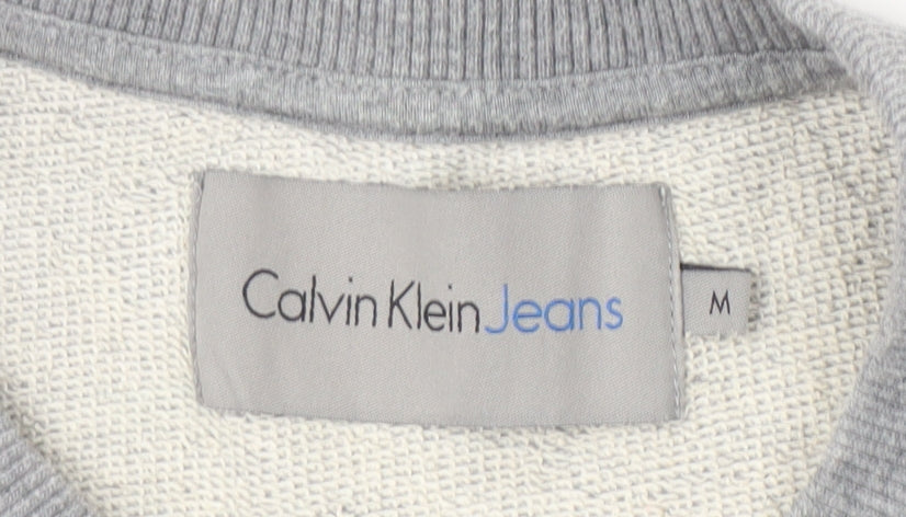 Mens UK Size M Calvin Klein Grey Pullover Sweatshirt