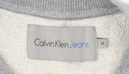Mens UK Size M Calvin Klein Grey Pullover Sweatshirt
