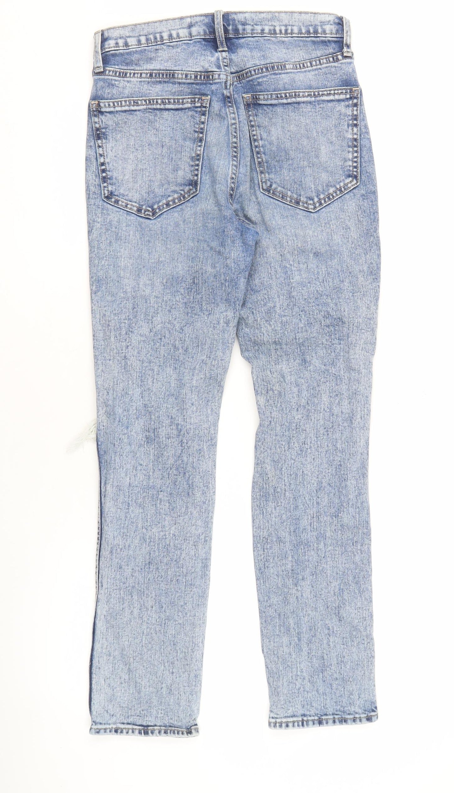 GAP Men's Blue Distressed Straight Jeans Size 27