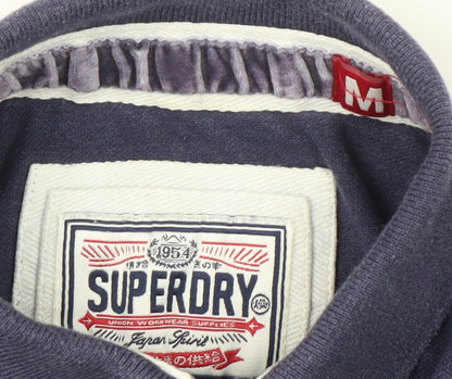 Superdry Men's Navy Cotton Polo Shirt M Pockets