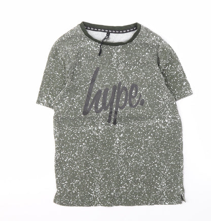 Hype Boys Green Graphic Print T-Shirt, 11-12 Years, Logo Style