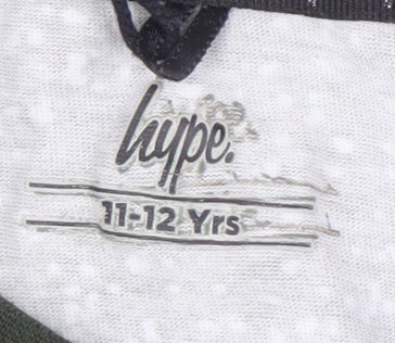 Hype Boys Green Graphic Print T-Shirt, 11-12 Years, Logo Style