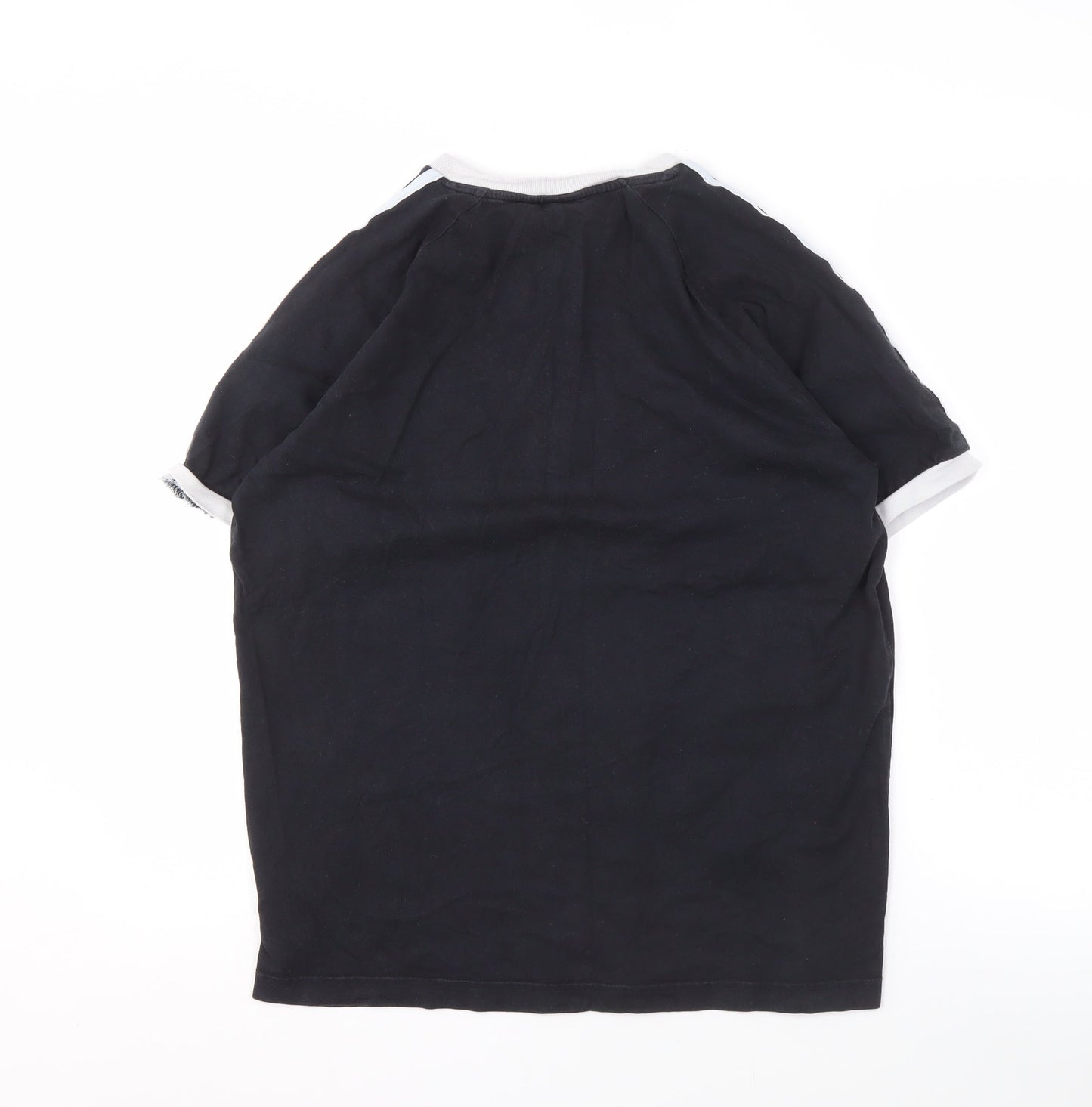 Adidas Men's Black Crew Neck T-Shirt, Size L