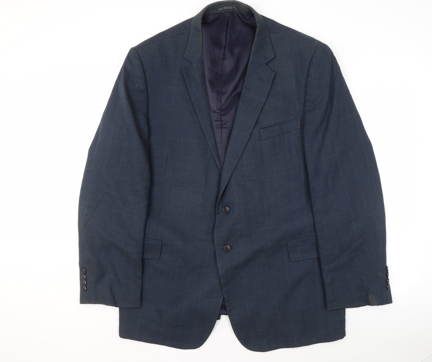 Mens UK Size 48 Jaeger Regular Blue Suit Jacket