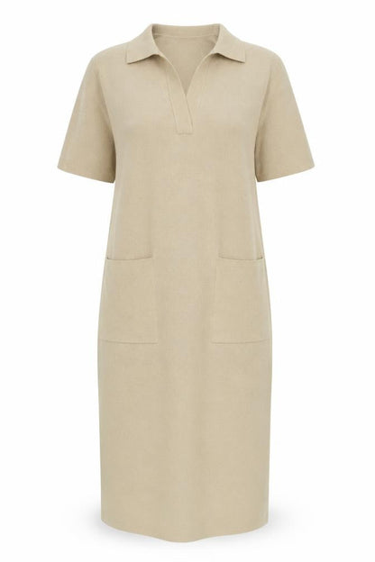 Whistles Beige Women's Collared Dress S