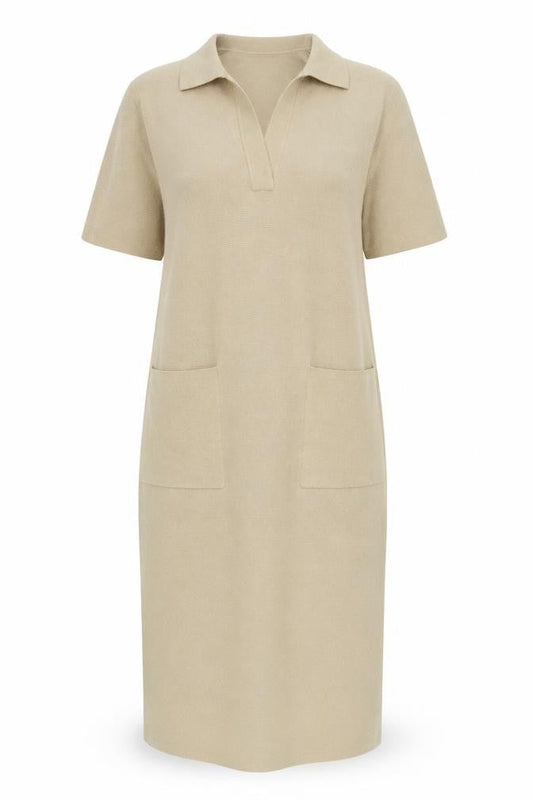 Whistles Beige Women's Collared Dress S