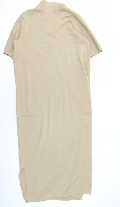 Whistles Beige Women's Collared Dress S