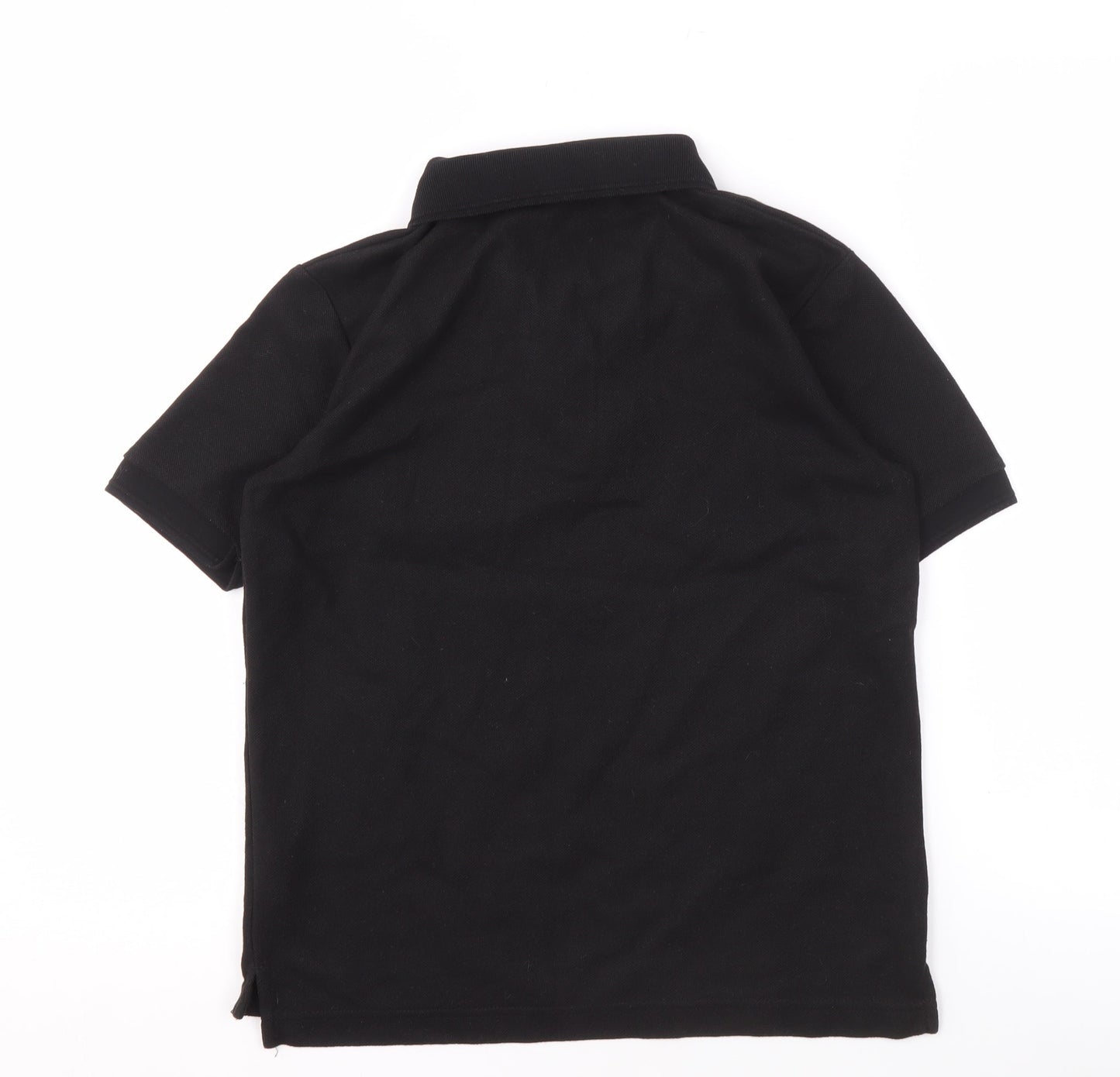 Slazenger Boys Black Polo, Size 146, Short Sleeve, Logo Accent