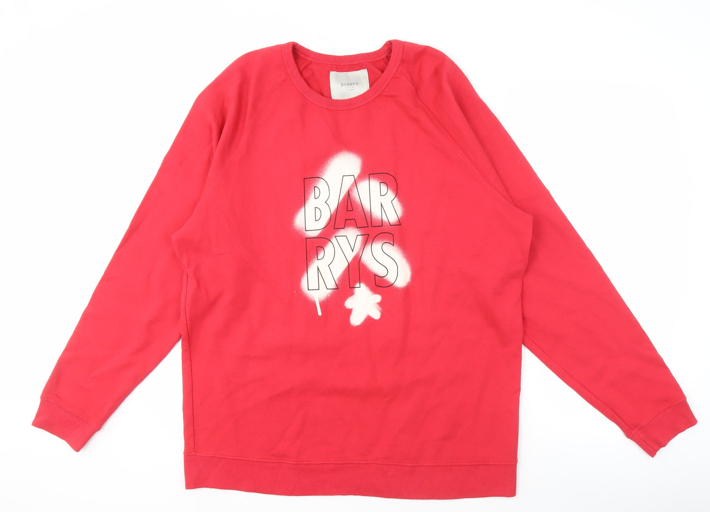 Barry's Men's Red Pullover Sweatshirt XL
