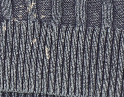 Fat Face Women's Blue Henley Jumper, Size L