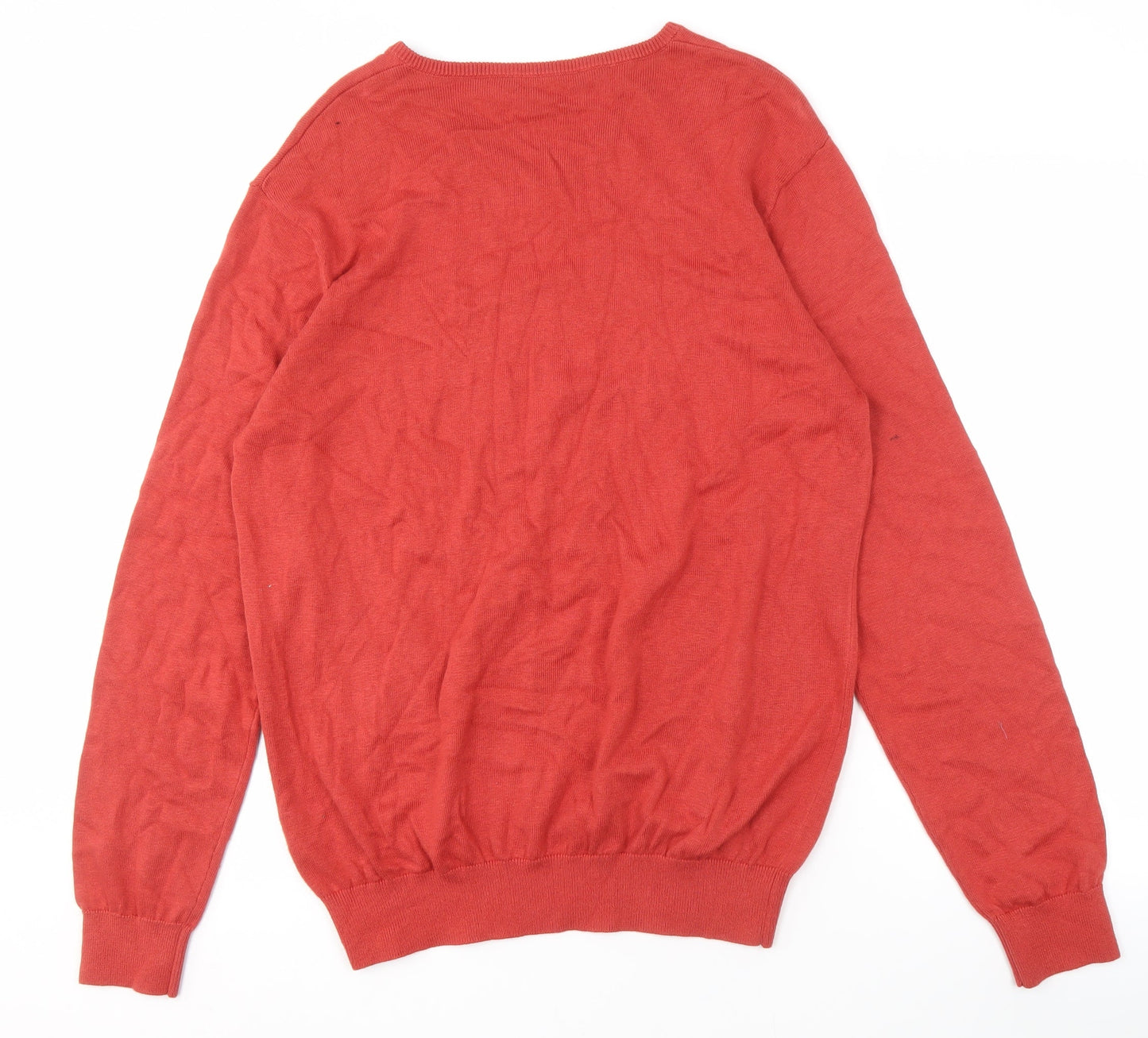 Crew Clothing Company Men's Red XL V-Neck Pullover