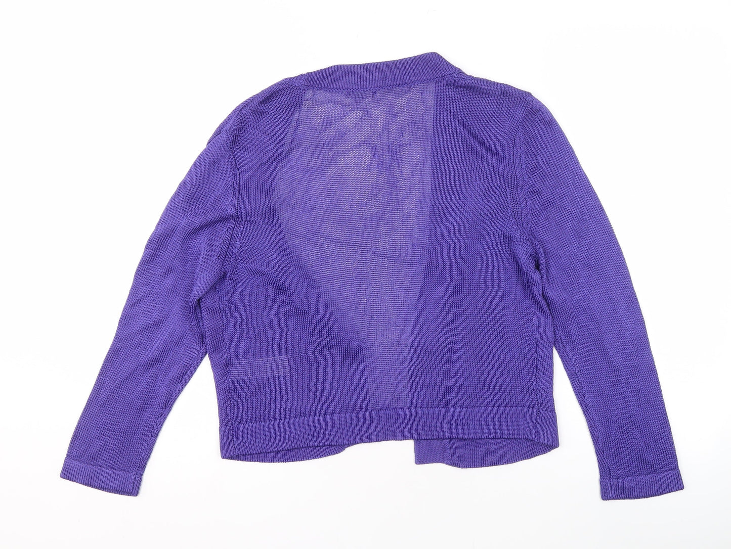 Womens UK Size S Planet Purple Cardigan Jumper