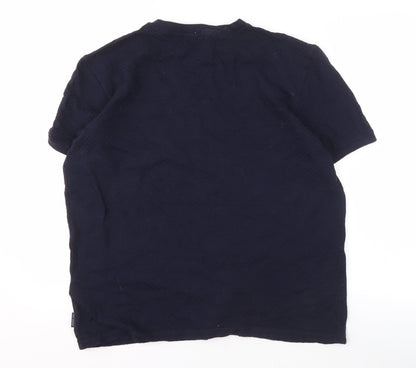 Ted Baker Men's Blue Cotton Crew Neck T-Shirt M