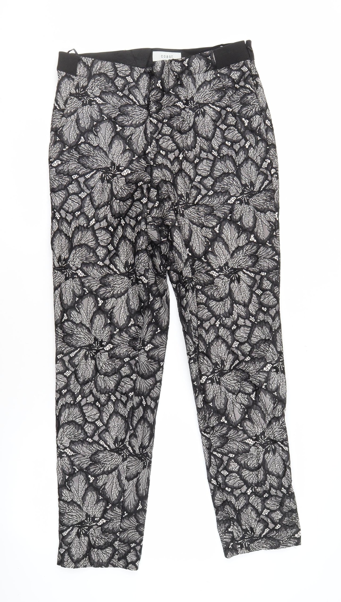 Womens UK Size 12 Coast   Black Trousers