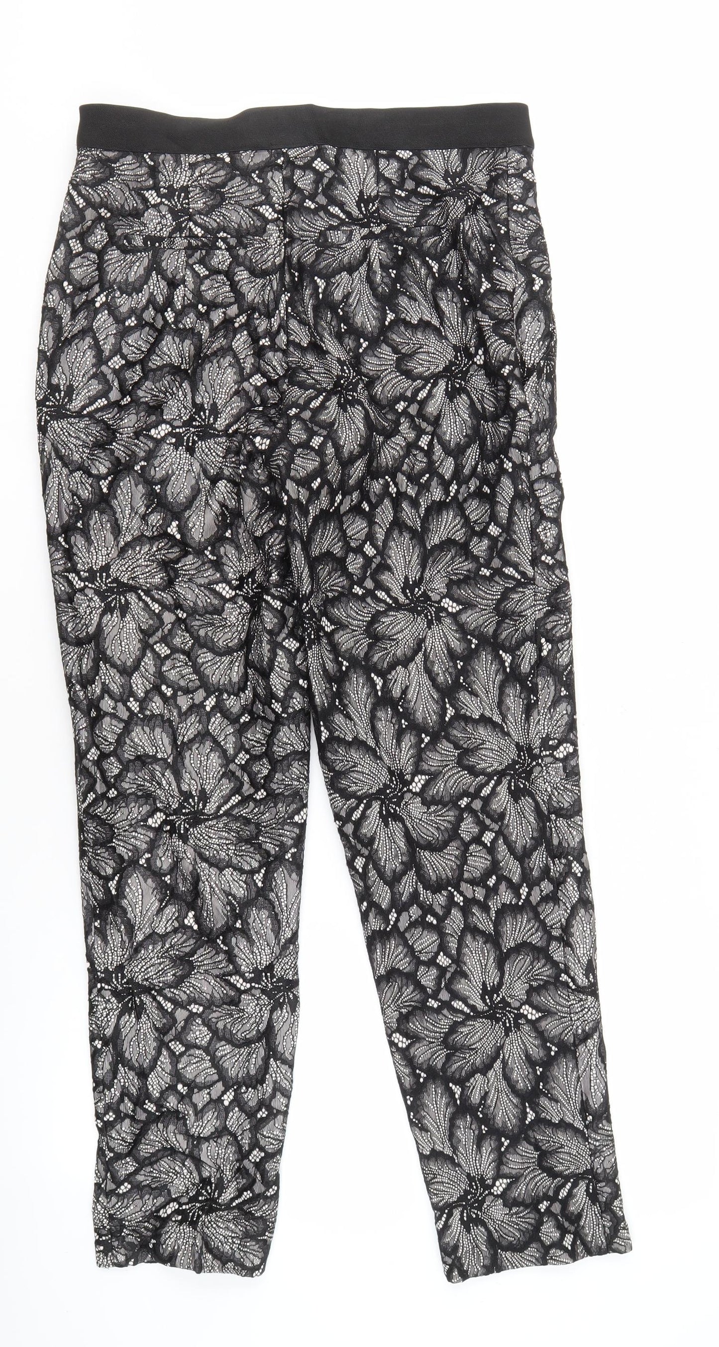 Womens UK Size 12 Coast   Black Trousers