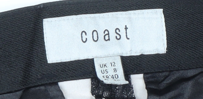 Womens UK Size 12 Coast   Black Trousers