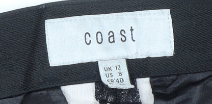 Womens UK Size 12 Coast   Black Trousers
