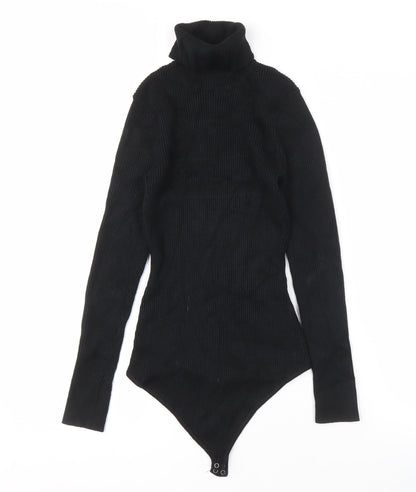 Abercrombie & Fitch Women's Black Roll Neck Pullover, Size M