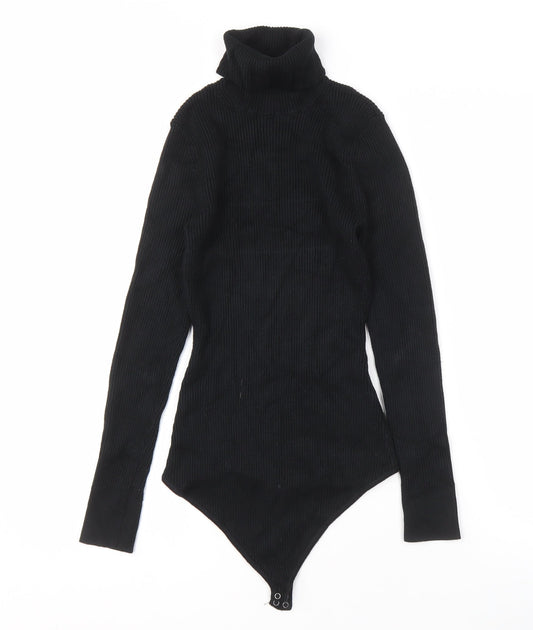 Abercrombie & Fitch Women's Black Roll Neck Pullover, Size M