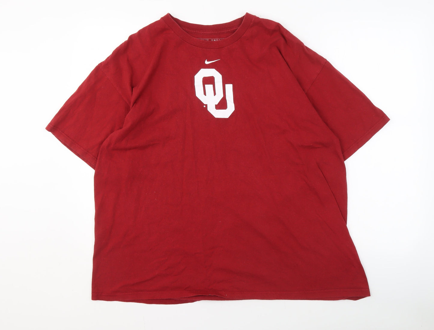 Nike Men's Red XL T-Shirt with Logo