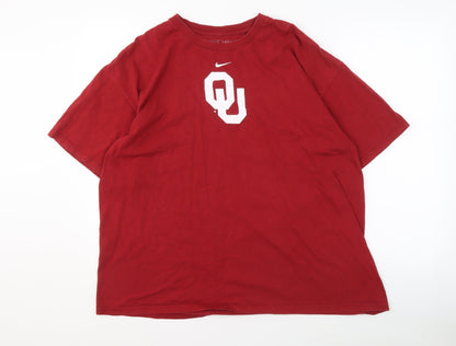 Nike Men's Red XL T-Shirt with Logo