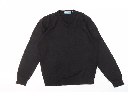 Greenwoods Escape Men's Black V-Neck Pullover M