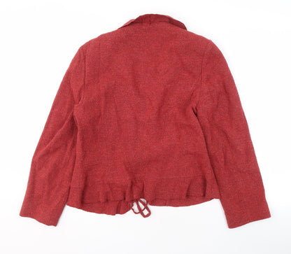 Minuet Women's Red Blazer, Size 10, Bouclé Fabric