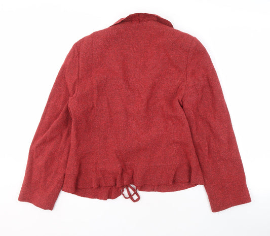 Minuet Women's Red Blazer, Size 10, Bouclé Fabric