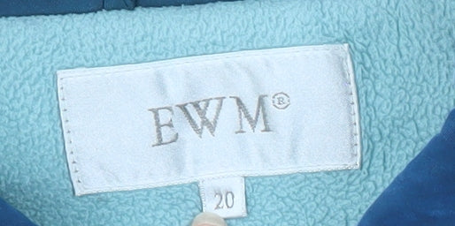 Womens UK Size 20 EWM Blue Basic Jacket