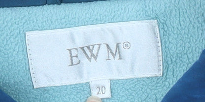 Womens UK Size 20 EWM Blue Basic Jacket