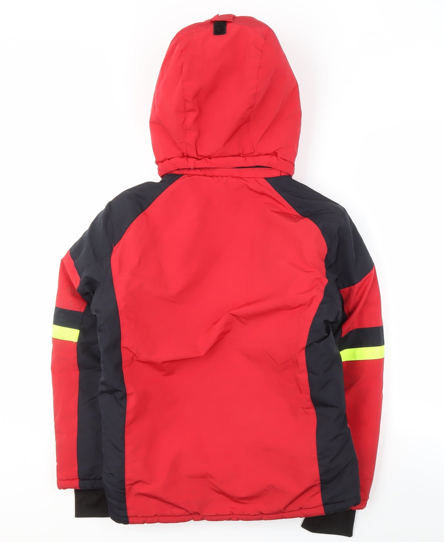 Zhong Guo Hu Boys Red Hooded Puffer Jacket