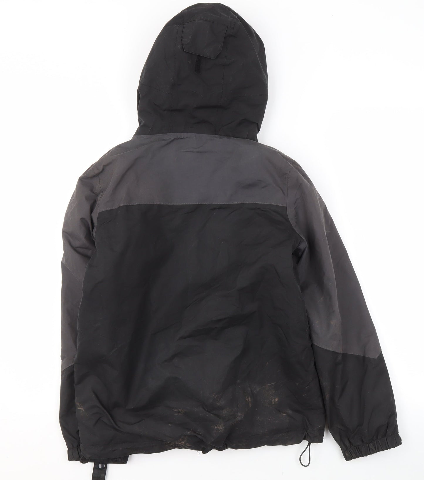 Peter Storm Boys Black Parka Jacket, Size 11-12, Hooded