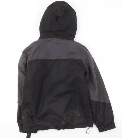 Peter Storm Boys Black Parka Jacket, Size 11-12, Hooded