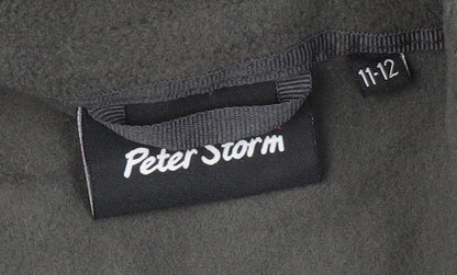 Peter Storm Boys Black Parka Jacket, Size 11-12, Hooded