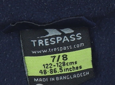 Trespass Boys Blue Fleece Activewear Jacket Size 7-8