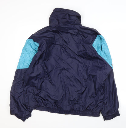 Etirel Men's Blue Windbreaker Jacket Size 44