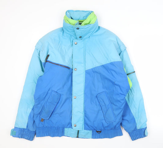 Mens UK Size 34 Olympus Sport Blue Puffer Jacket