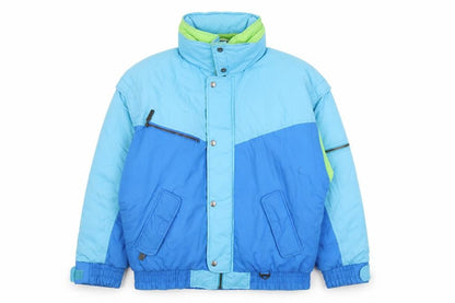 Olympus Sport Womens Blue Puffer Jacket Size 34