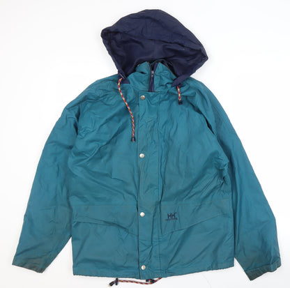 Mens UK Size XS Helly Hansen Green Rain Coat