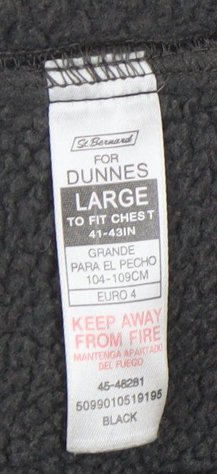Mens UK Size L Dunnes Black Basic Jacket