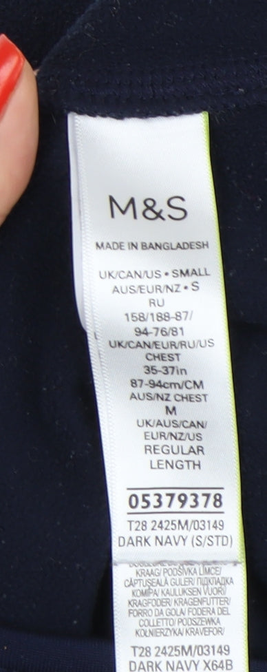 Mens UK Size S Marks and Spencer Blue Basic Jacket