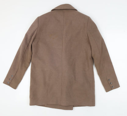 Womens UK Size 10 ASOS Brown Overcoat