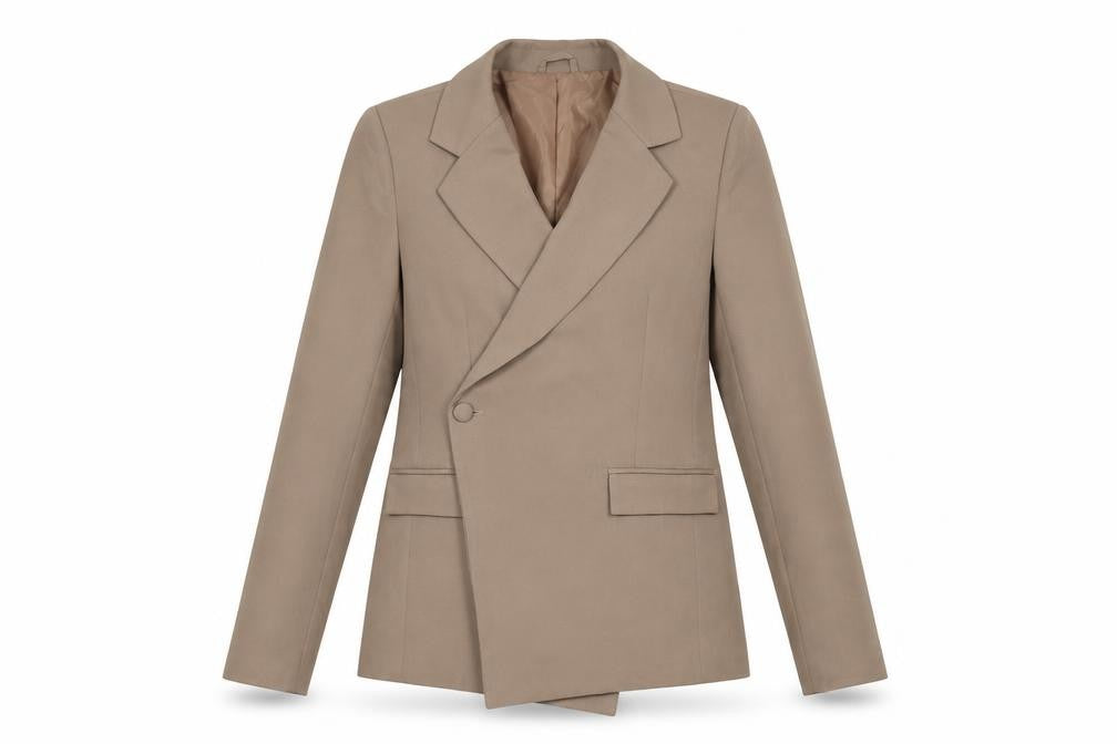 Womens UK Size 8 PRETTYLITTLETHING Regular Brown Blazer