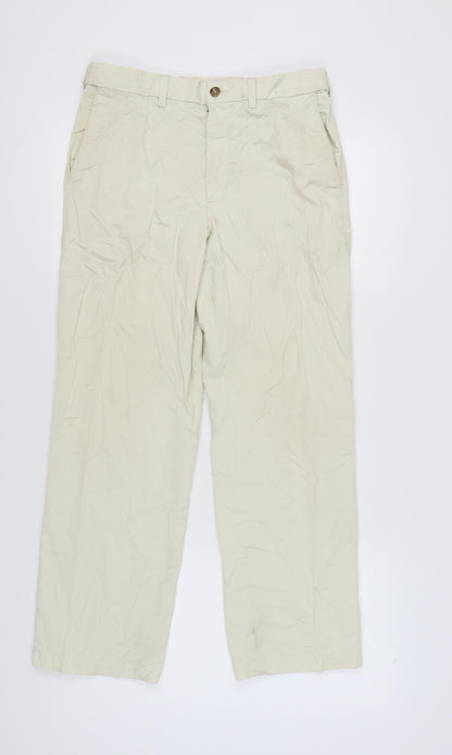 Marks and Spencer Beige Men's Trousers - Size 32
