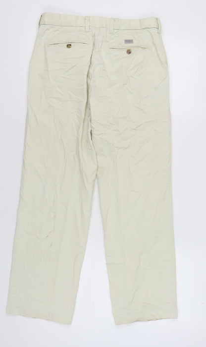 Marks and Spencer Beige Men's Trousers - Size 32