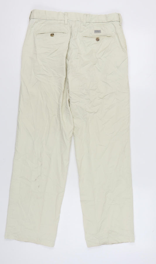 Marks and Spencer Beige Men's Trousers - Size 32