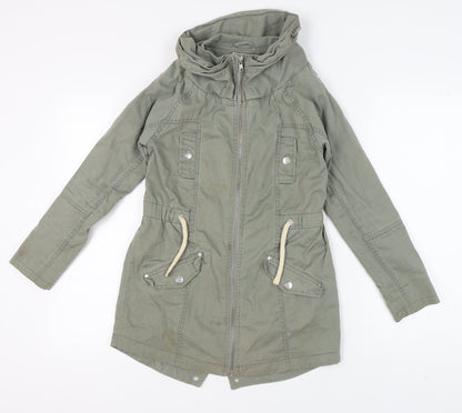 Next Girls Green Parka Jacket 11 Years